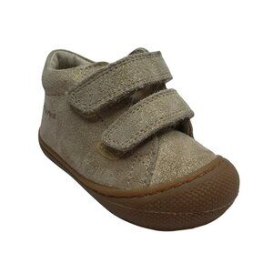 Naturino Cocoon VL First Step Shoes Gold Shimmer Leather Baby 6-12 months
